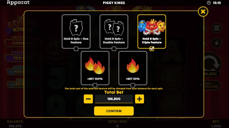 Piggy Kings - Hold and Spin'de büyük kazanç