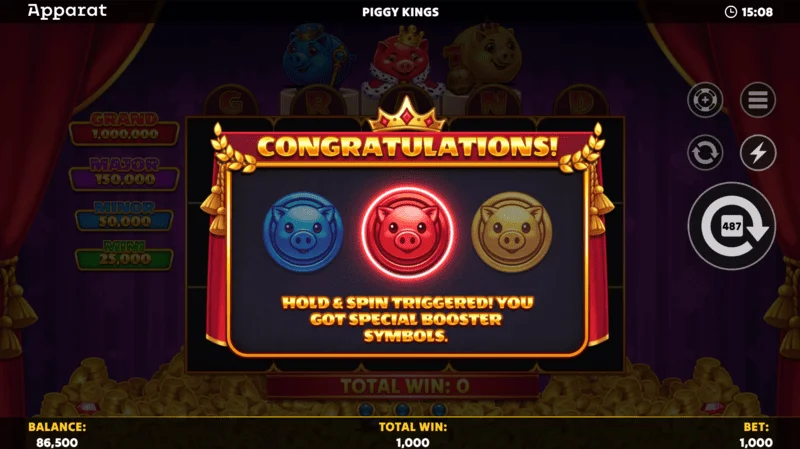 Piggy Kings - Crown Scatter ile Free Spins